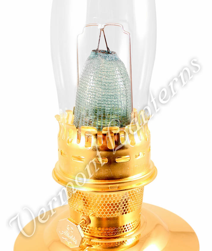 Aladdin Lincoln Drape Oil Lamp - Cobalt Blue w/Opal Shade 24"