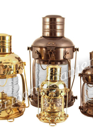 Ships Lanterns - Brass Anchor Lamp - 12"