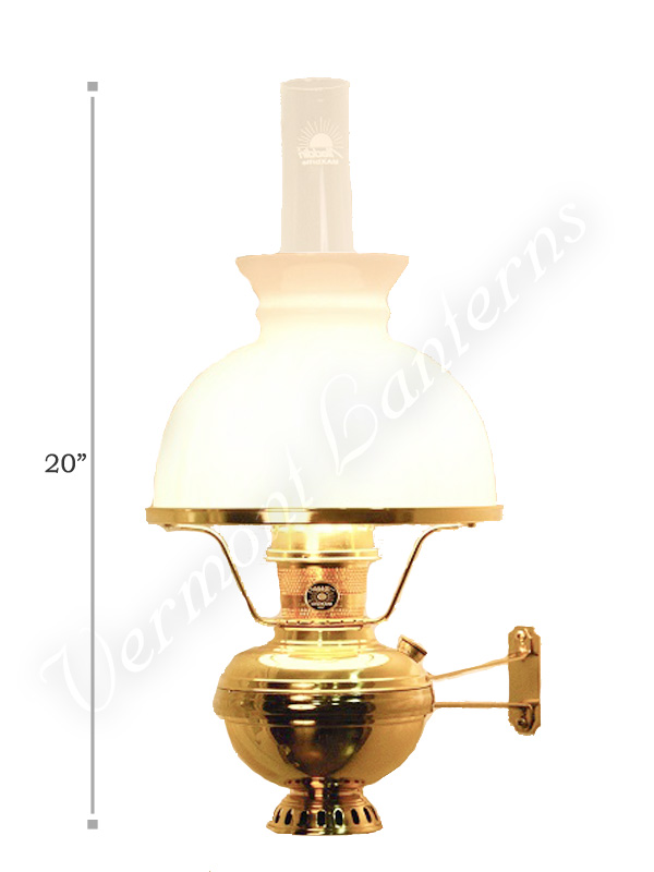 Aladdin Deluxe Brass Wall Lamp with Shade
