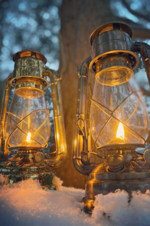 Vermont Lanterns Winter Camping Brass Hurricane 2