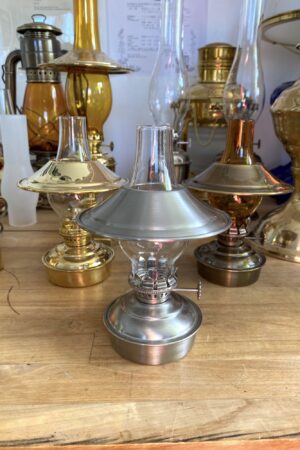 Pewter finished Brass Mini Chimney Shade