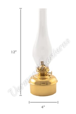 Oil Lamps - Brass "Dorset" Wall Lamp 12"