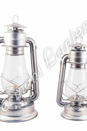 Hurricane Lantern - Galvanized Steel - 15"