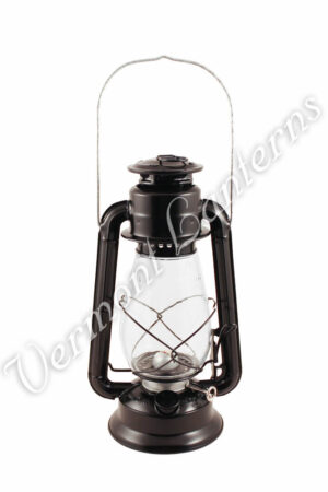 Hurricane Lantern - Galvanized Steel Black - 12"