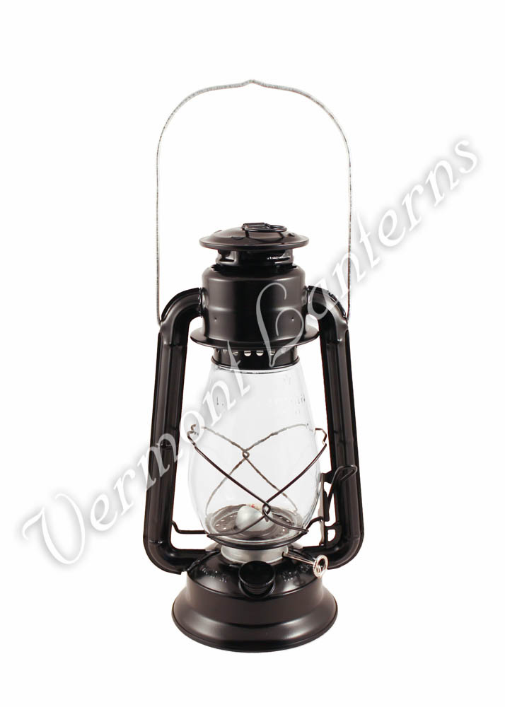 Hurricane Lantern - Galvanized Steel Black - 12"