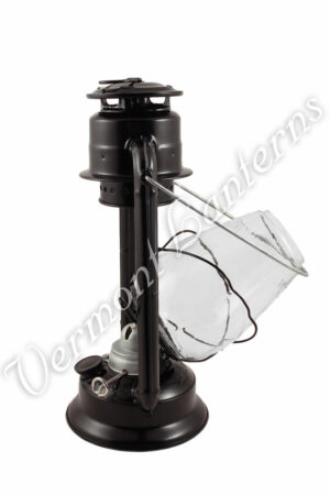 Hurricane Lantern - Galvanized Steel Black - 12"