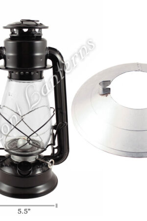 Hurricane Lanterns - Galvanized w/ Hooded Reflector - 12"