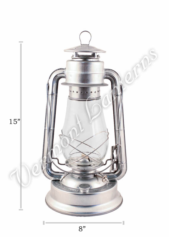Hurricane Lantern - Galvanized Steel - 15"