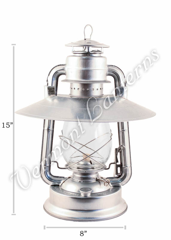 Hurricane Lanterns - Galvanized w/ Hooded Reflector - 15"