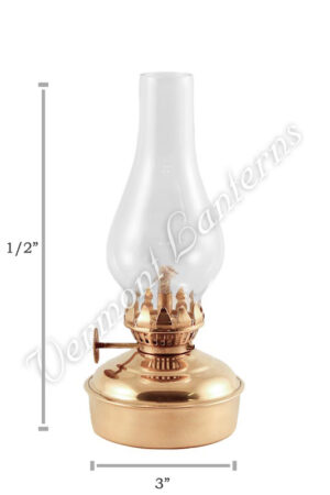 Oil Lamps - Brass Mini Wall Lamp 6.5"