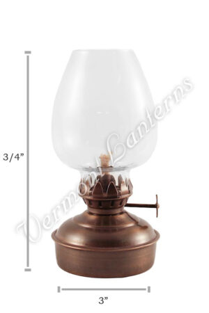 Mini Oil Lamp Chimney #5 - 1 1/4" x 3 7/8"