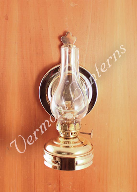Oil Lamps - Brass Mini Wall Lamp 6.5"
