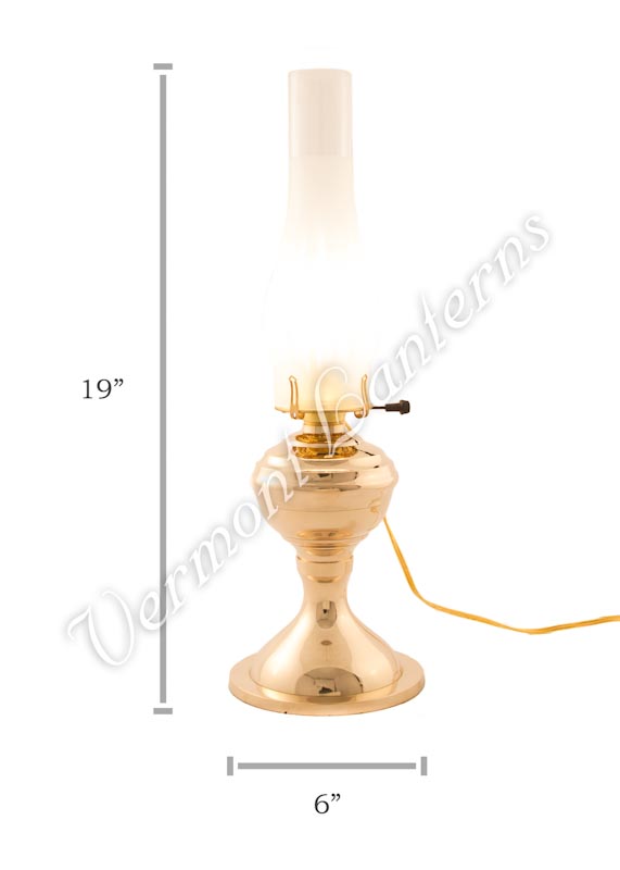 Oil Lamp Chimney #4 Frosted Glass 3" x 10"