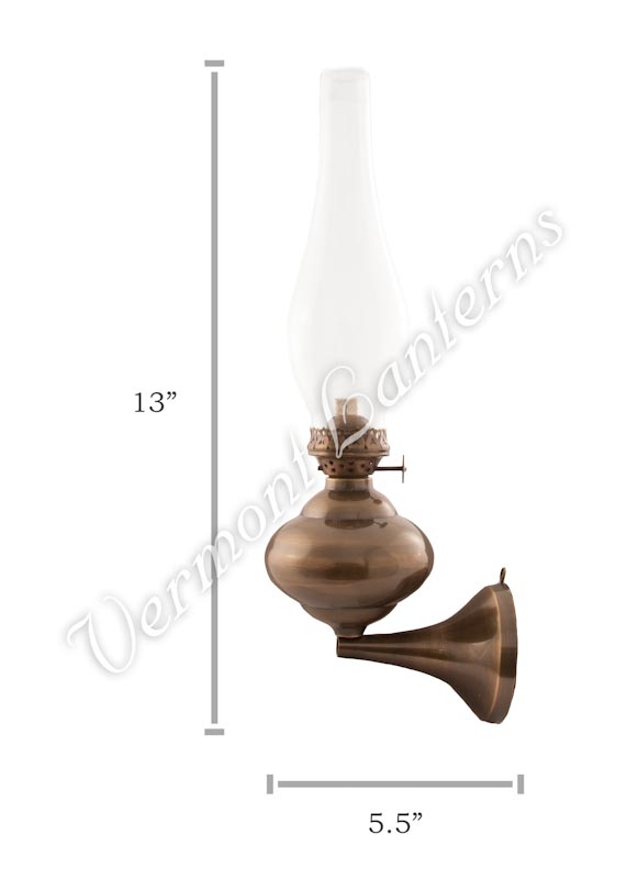 Wall Lamps - Antique Brass "Sterling" 13"