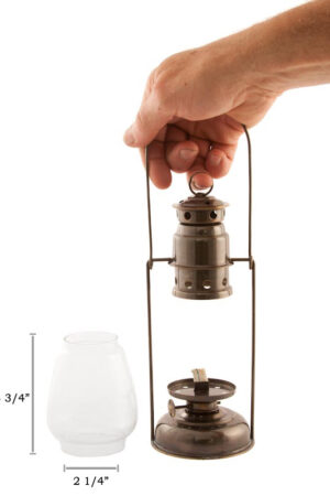 Replacement Glass Patio Hurricane Lantern 9"