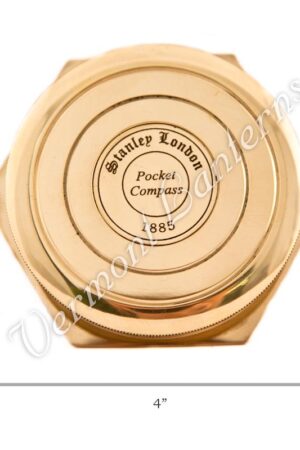 Nautical Gifts - Brass Pocket and Desk Compass - 4"