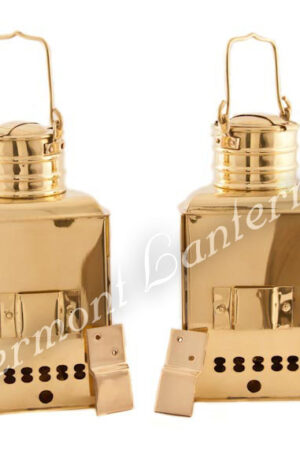 Ships Lantern Brass Port & Starboard - 9"