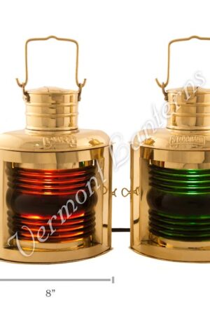 Ships Lantern Brass Port & Starboard - 11"
