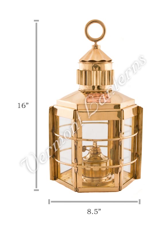 Ship Lanterns - Brass Clipper Lamp - 16"