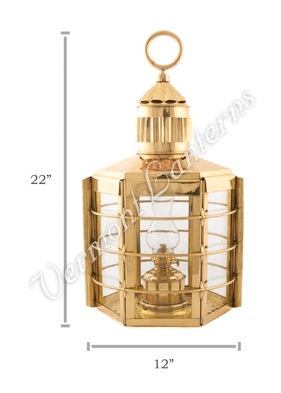 Ship Lanterns - Brass Clipper Lamp - 22"