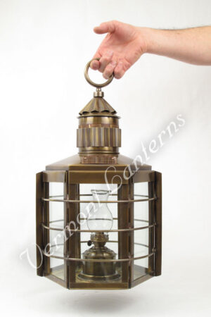 Ship Lanterns Clipper Lamp Antique Brass - 22"