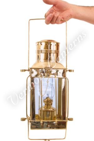 Oil Lamps - Brass Cargo Lamp 15"
