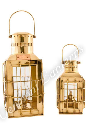 Ship Lantern - Brass Chiefs Oil Lamp - 15"