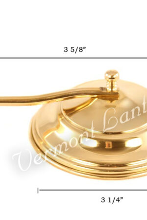 Oil Lanterns - Brass Tavern Mug Lamp - 9.5" Amber Glass