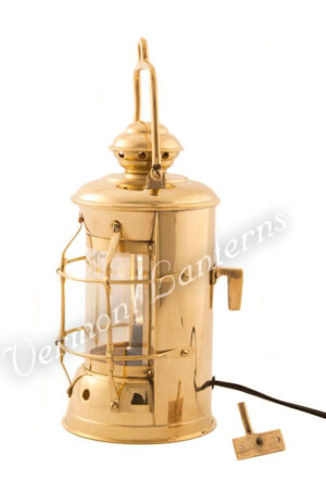 Electric Lanterns - Nautical Lamps Brass Masthead Lantern - 10.5"