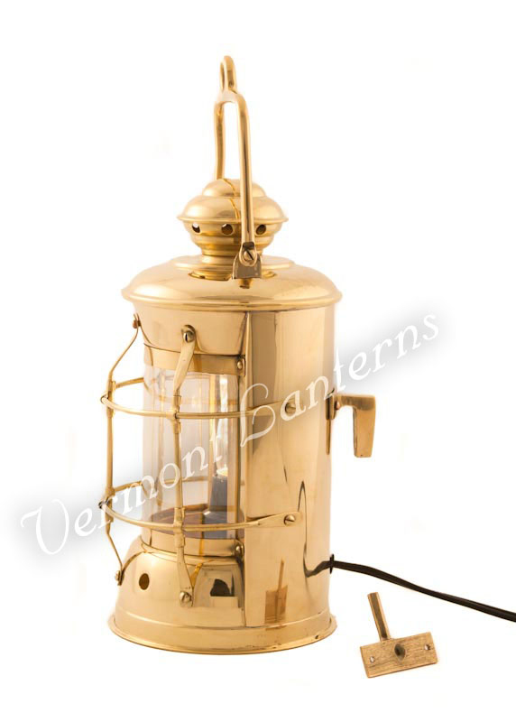 Electric Lanterns - Nautical Lamps Brass Masthead Lantern - 10.5"