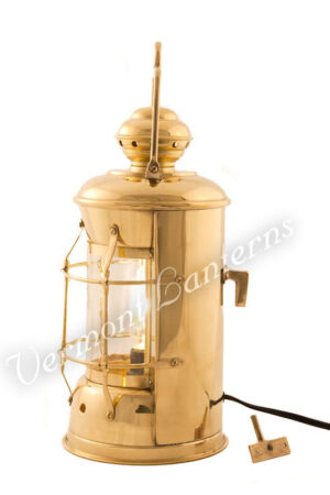 Electric Lanterns - Nautical Lamps Brass Masthead Lantern - 13.5"