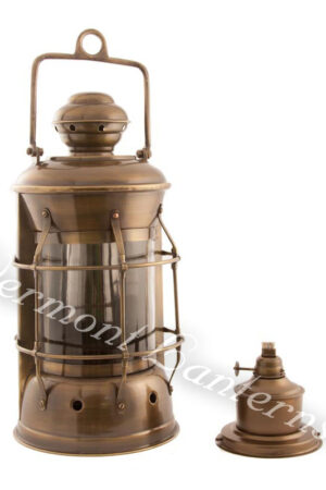 Nautical Lamps - Antique Brass Masthead Lantern - 13.5"