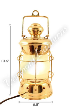 Electric Lanterns - Nautical Lanterns Brass Nelson - 10.5"