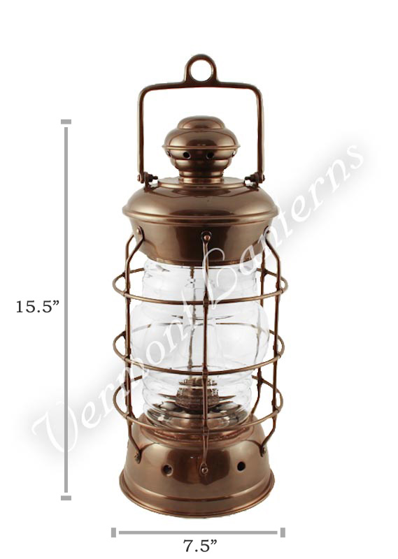 Nautical Lanterns Antique Brass Nelson - 15.5"