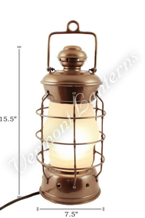 Electric Lanterns - Nautical Lanterns Antique Brass Nelson - 15.5"