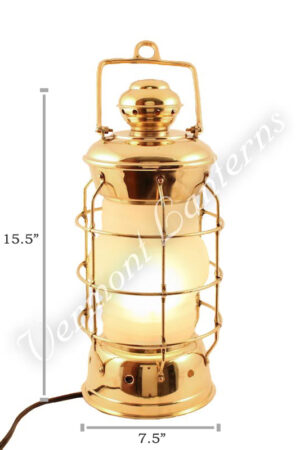 Electric Lanterns - Nautical Lanterns Brass Nelson - 15.5"
