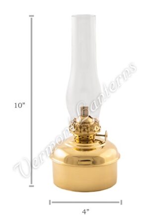 Oil Lamps Brass "Dorset" Table Lamp - 10"