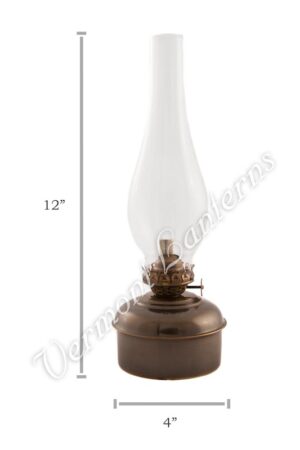 Oil Lamps - Antique Brass "Dorset" Wall Lamp 12"