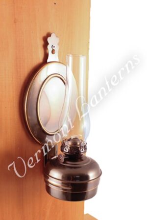 Oil Lamps - Antique Brass "Dorset" Wall Lamp 10"