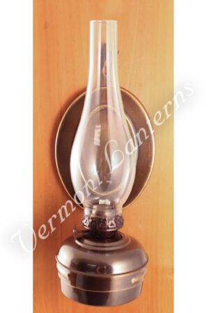 Oil Lamps - Antique Brass "Dorset" Wall Lamp 12"