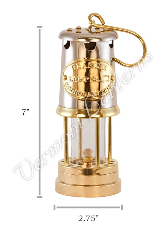 Yacht Lamps - Brass & Stainless Steel Lantern - 7"