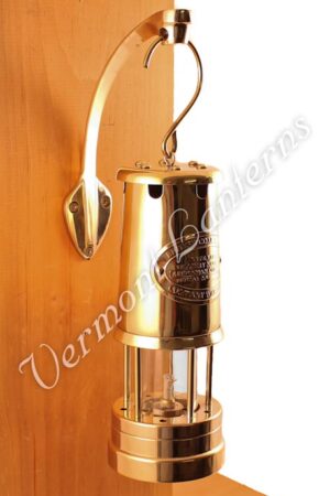 Oil Lantern - Brass Coal Miners Lamp - 9"