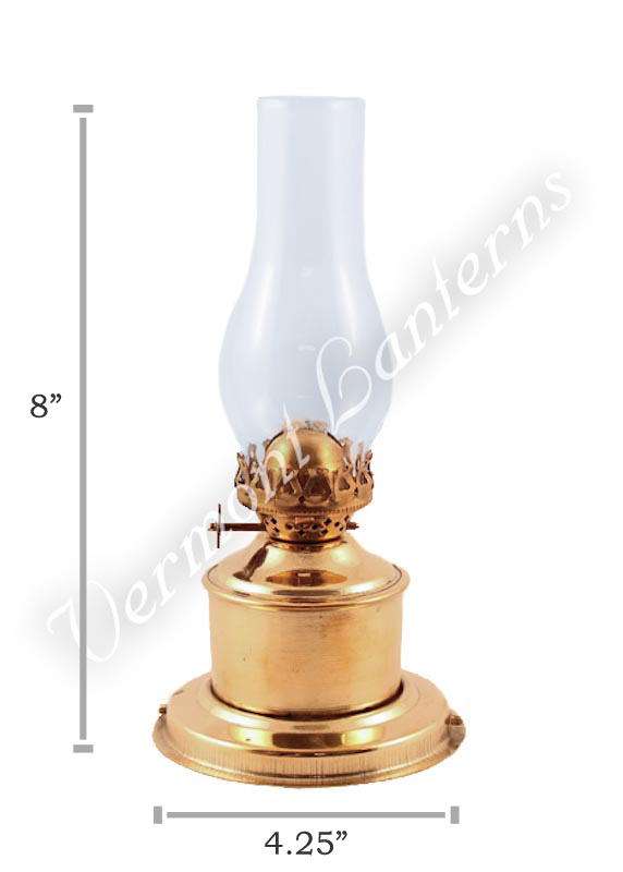 Oil Lamp Brass Tanks - 8"